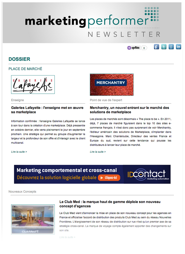 marketing performer newsletter newsletter