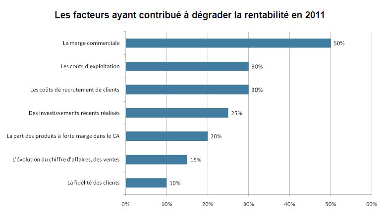 facteurs qui dégradent la rentabilité